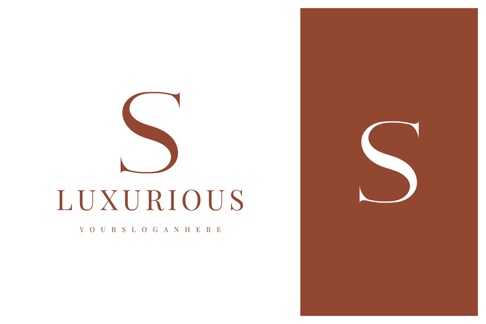 elegant simple minimal luxury serif font alphabet letter S logo design ...