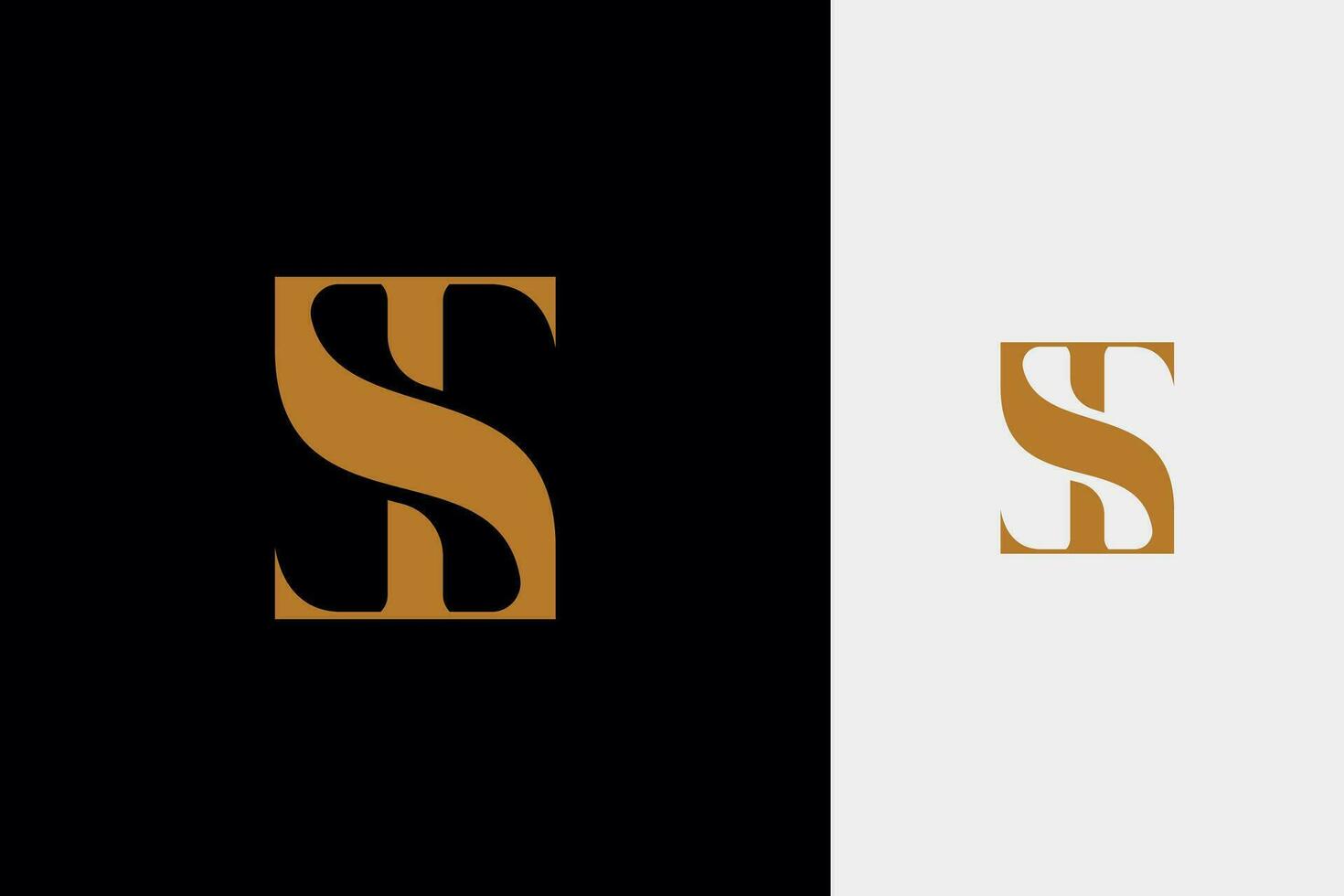 elegant simple minimal luxury serif font alphabet letter t combined with letter s logo design vector
