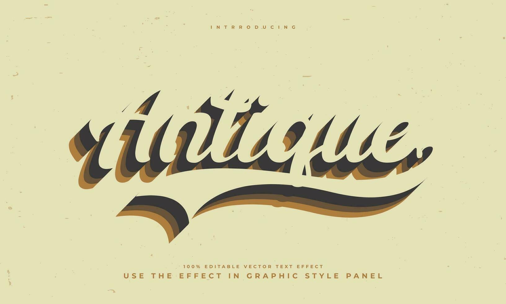 grunge vintage retro editable vector text effect alphabet font typography typeface