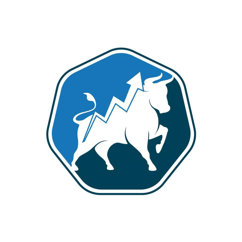 comercio toro logo icono vector diseño modelo