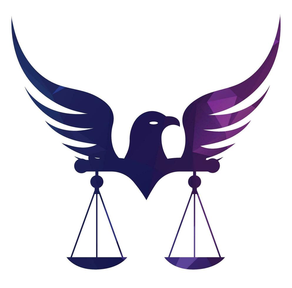 Law justice logo design template. vector