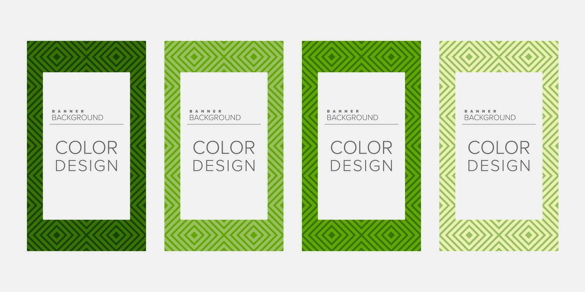 Background banner geometric line color design vector, vertical banner set vector