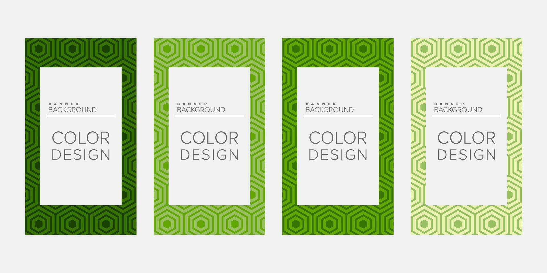 Background banner geometric line color design vector, vertical banner set vector