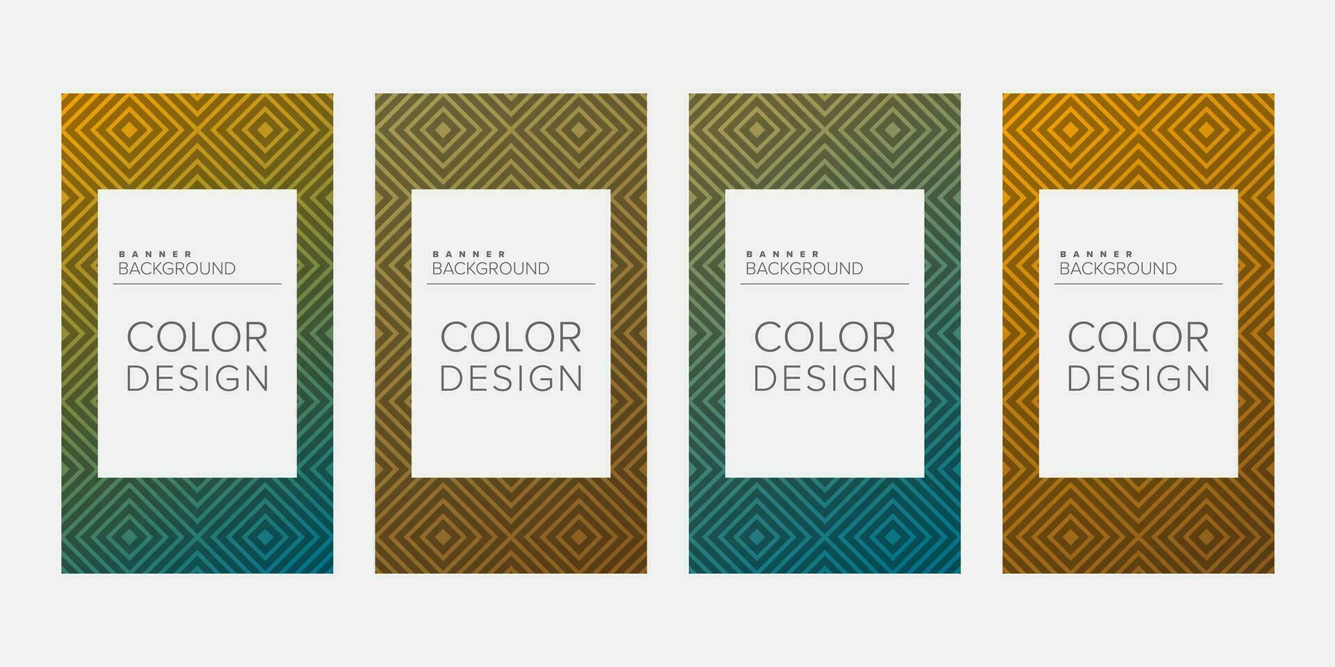 Background banner geometric line color design vector, vertical banner set vector