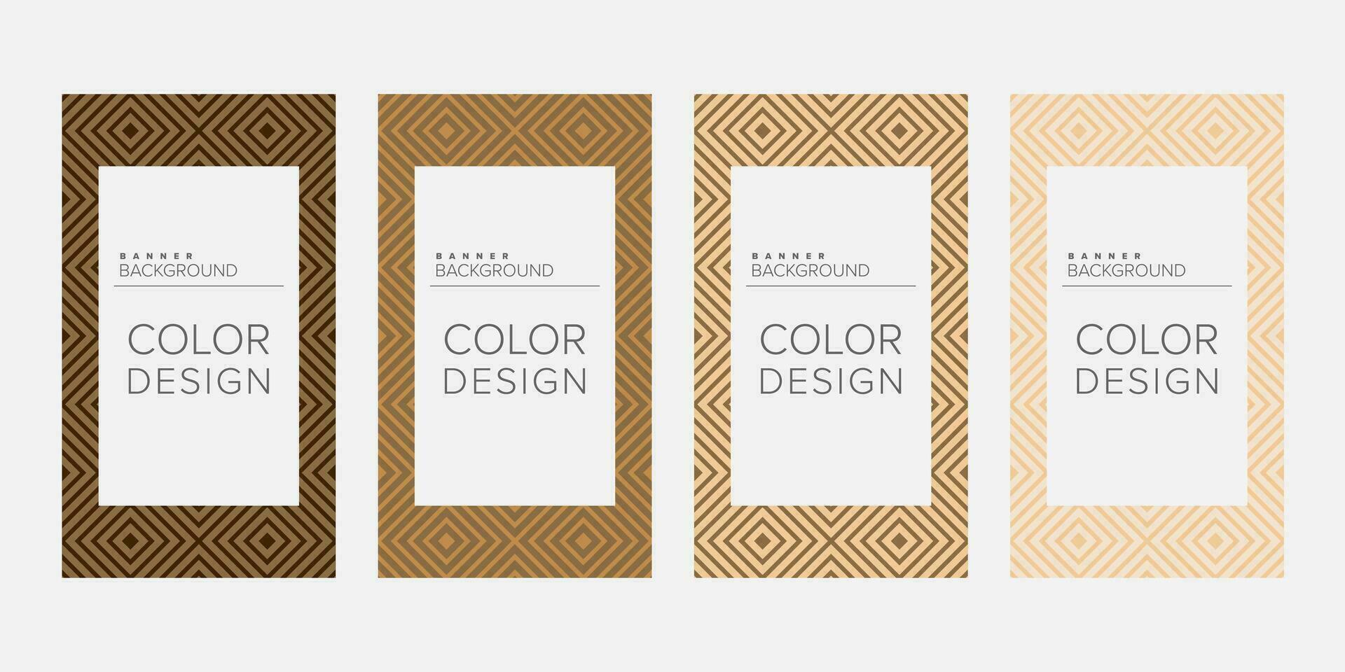 Background banner geometric line color design vector, vertical banner set vector