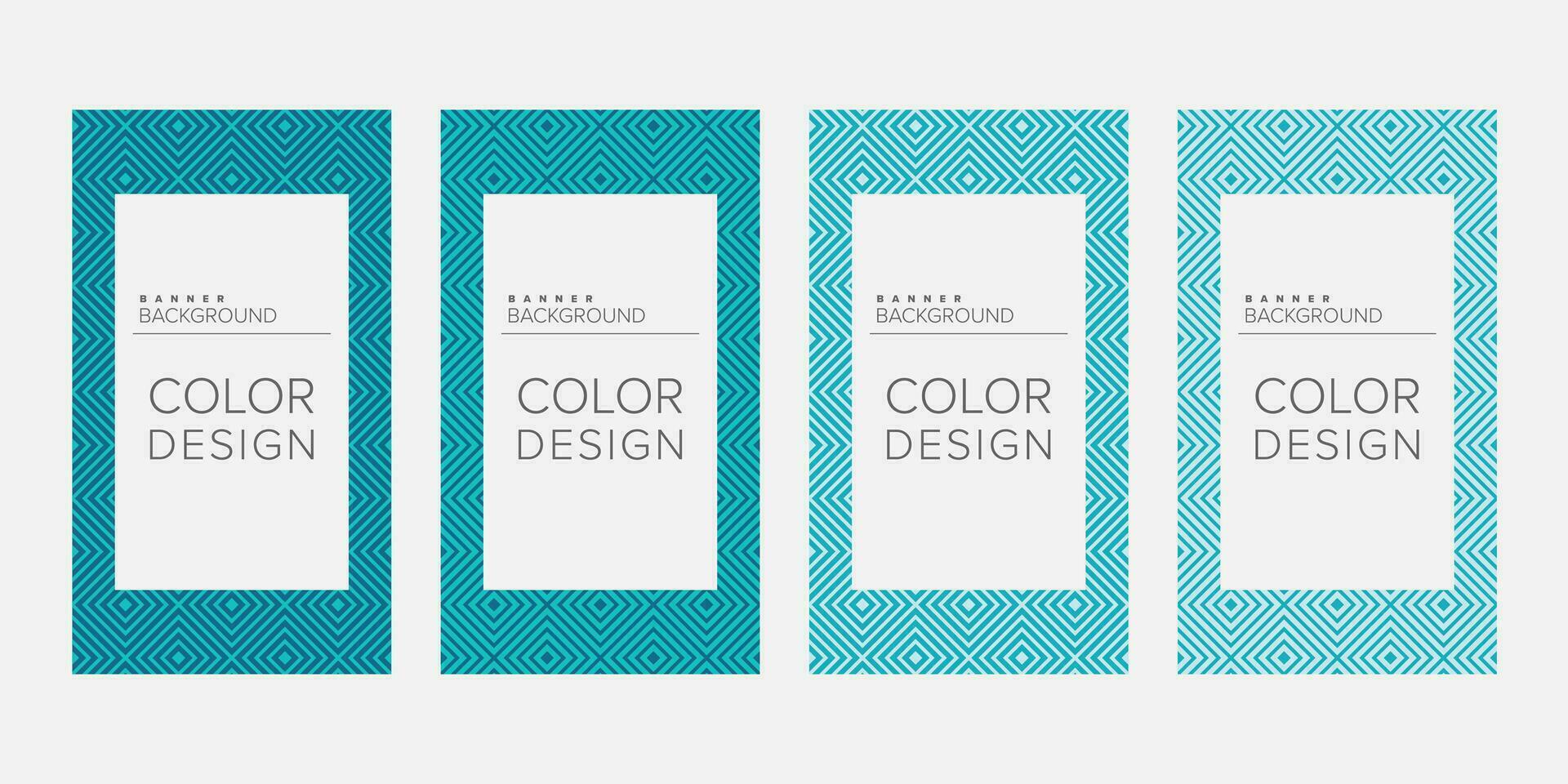 Background banner geometric line color design vector, vertical banner set vector