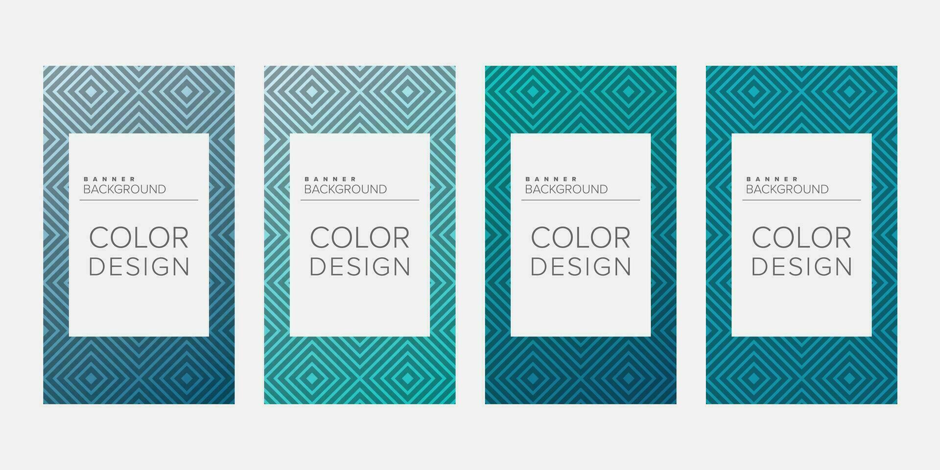 Background banner geometric line gradient color design vector, vertical banner set vector