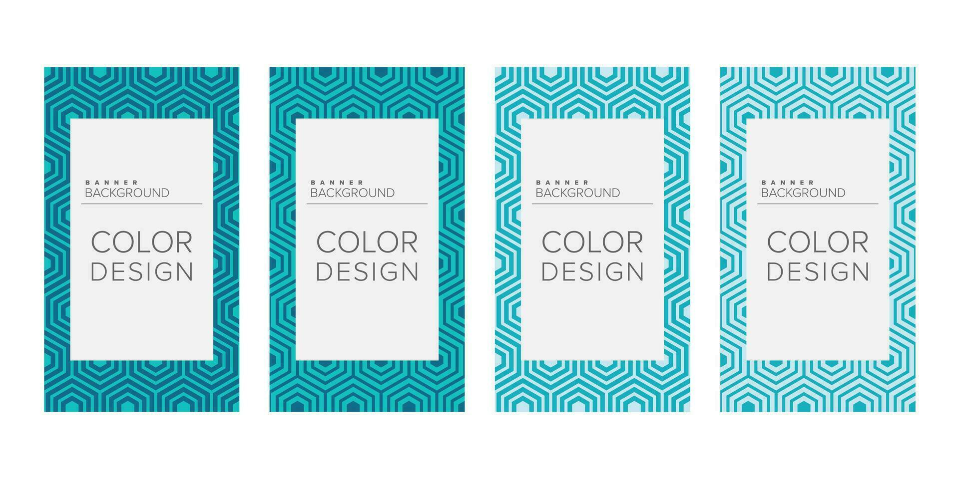 Background banner geometric line color design vector, vertical banner set vector