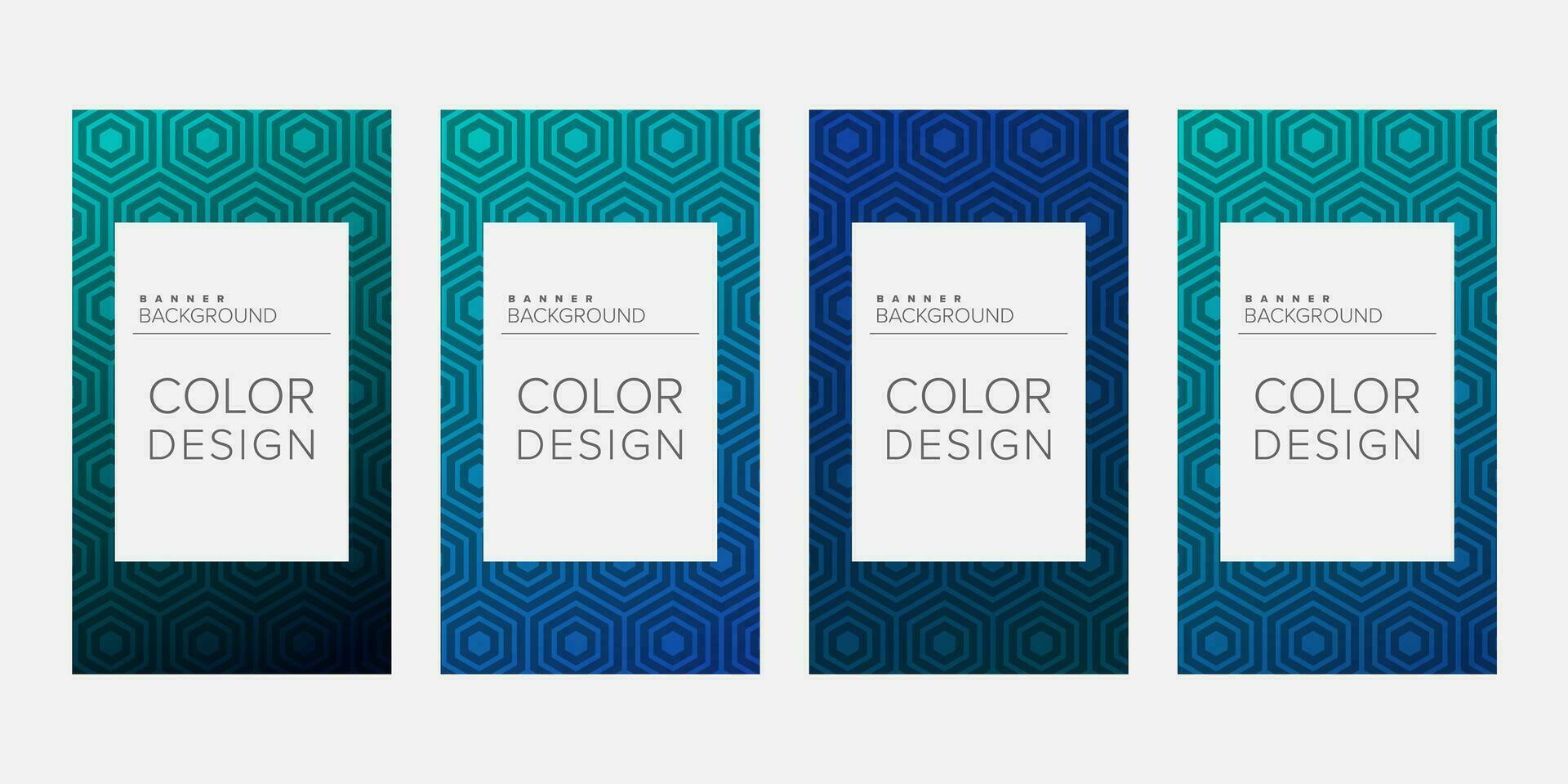 Background banner geometric line gradient color design vector, vertical banner set vector