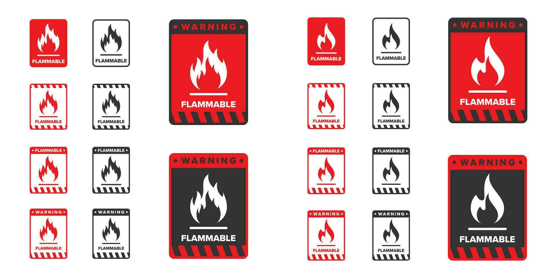 Flammable icon sign vector design