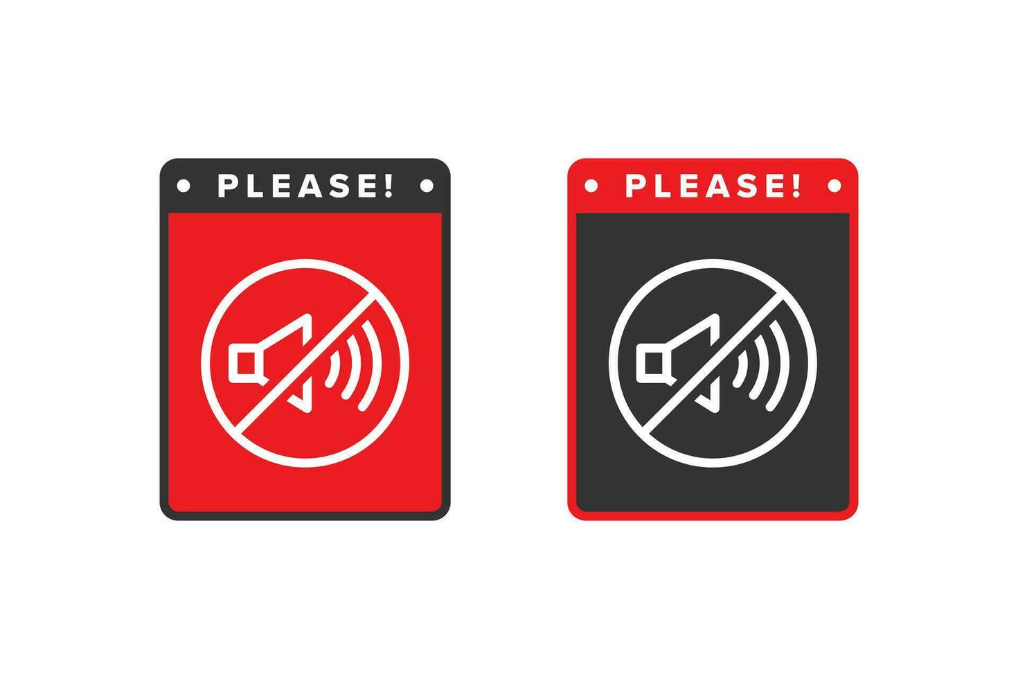 Sound icon sign vector design, icon boards are prohibited from noisy