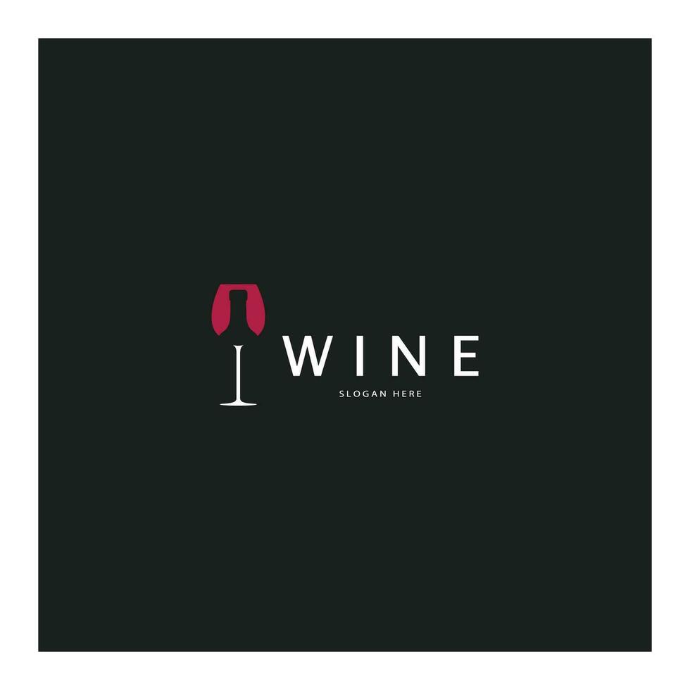 Wine logo design template.vector illustration of icon-vector vector