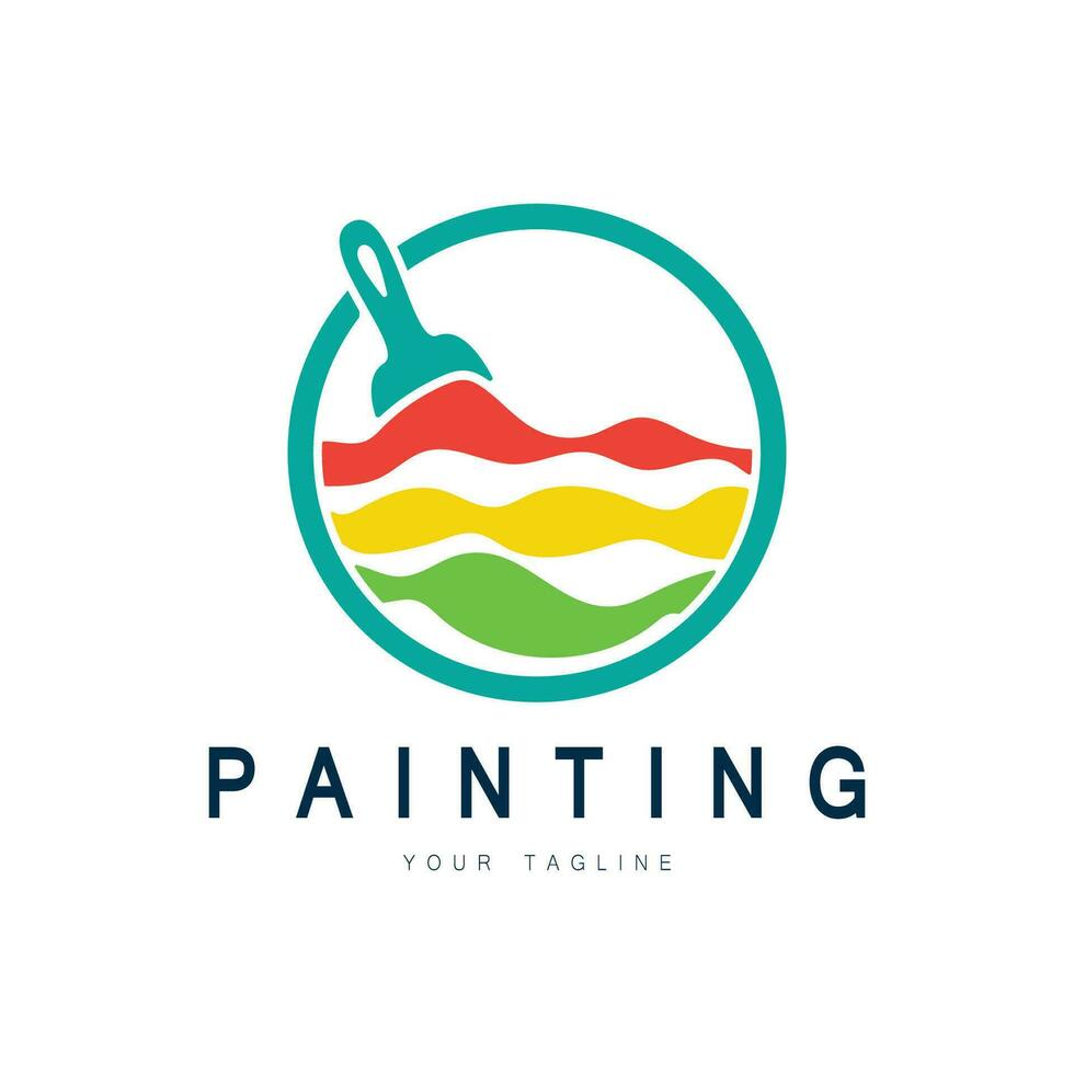 Paint Logo Template vector icon