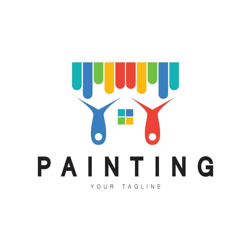 Paint Logo Template vector icon