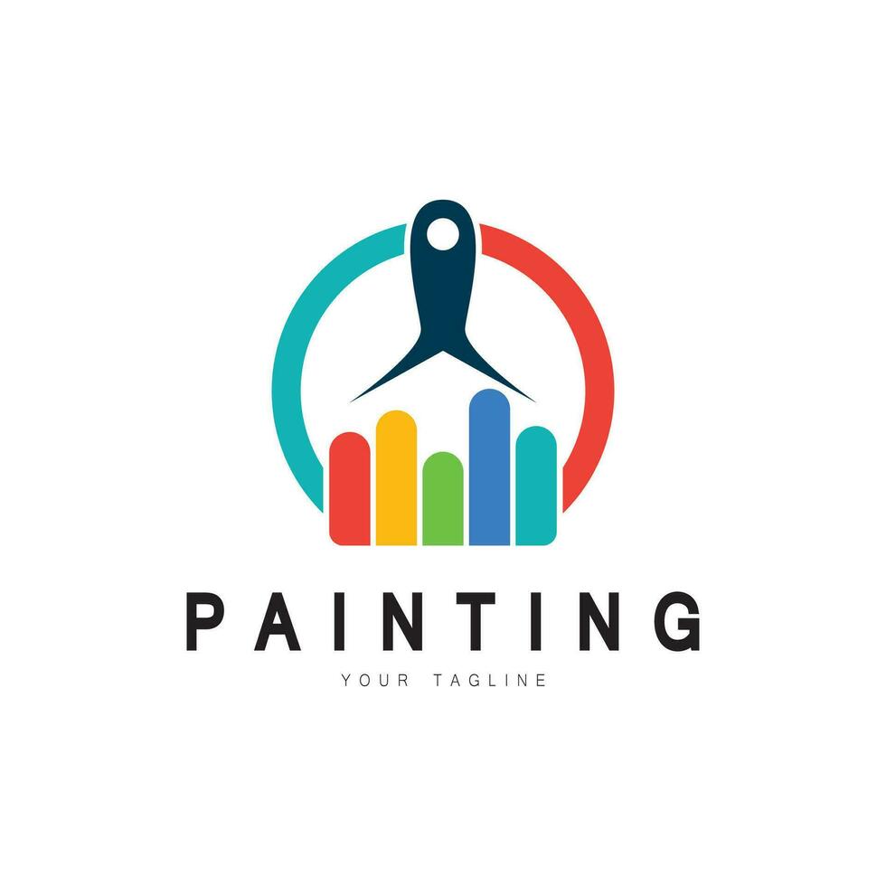 Paint Logo Template vector icon