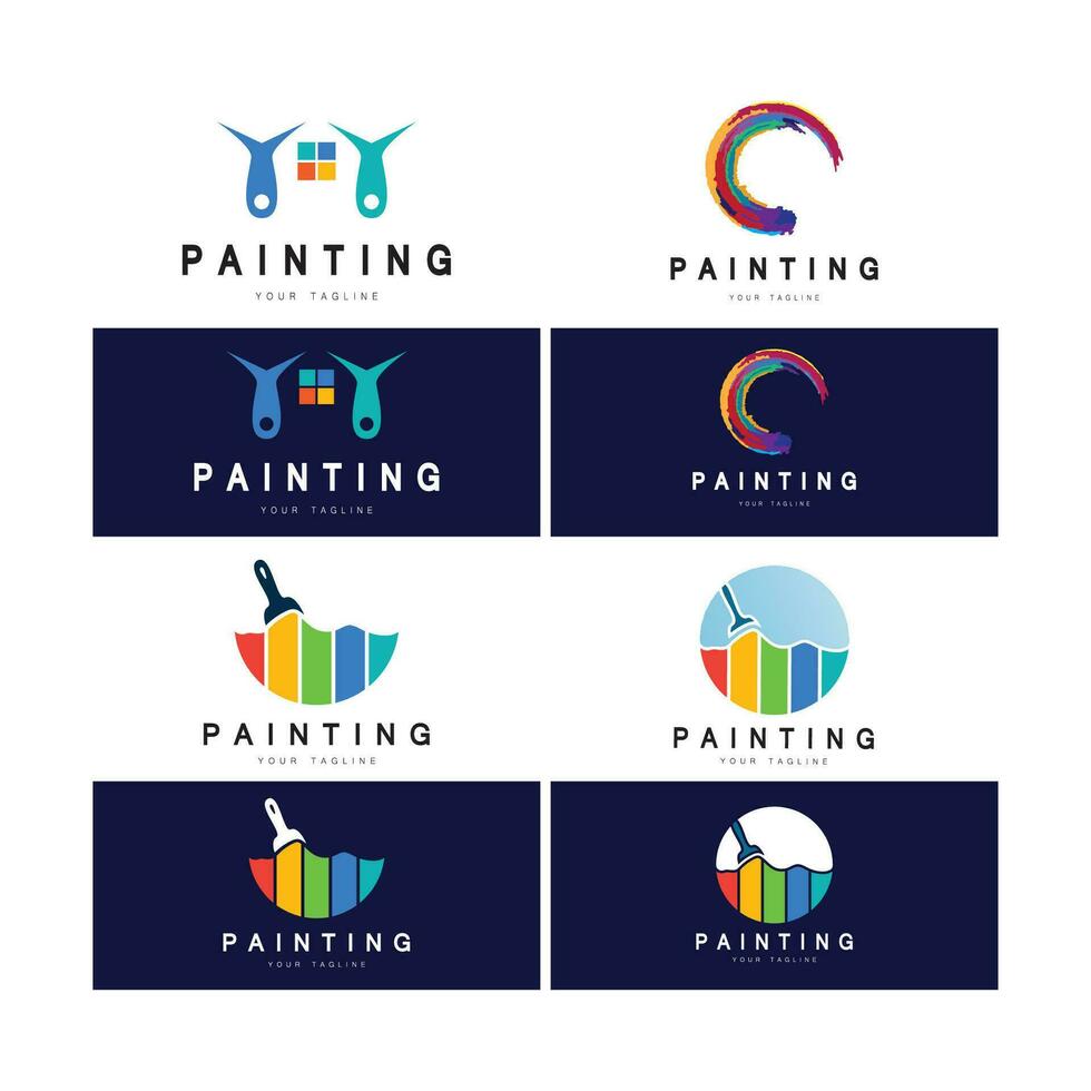 Paint Logo Template vector icon