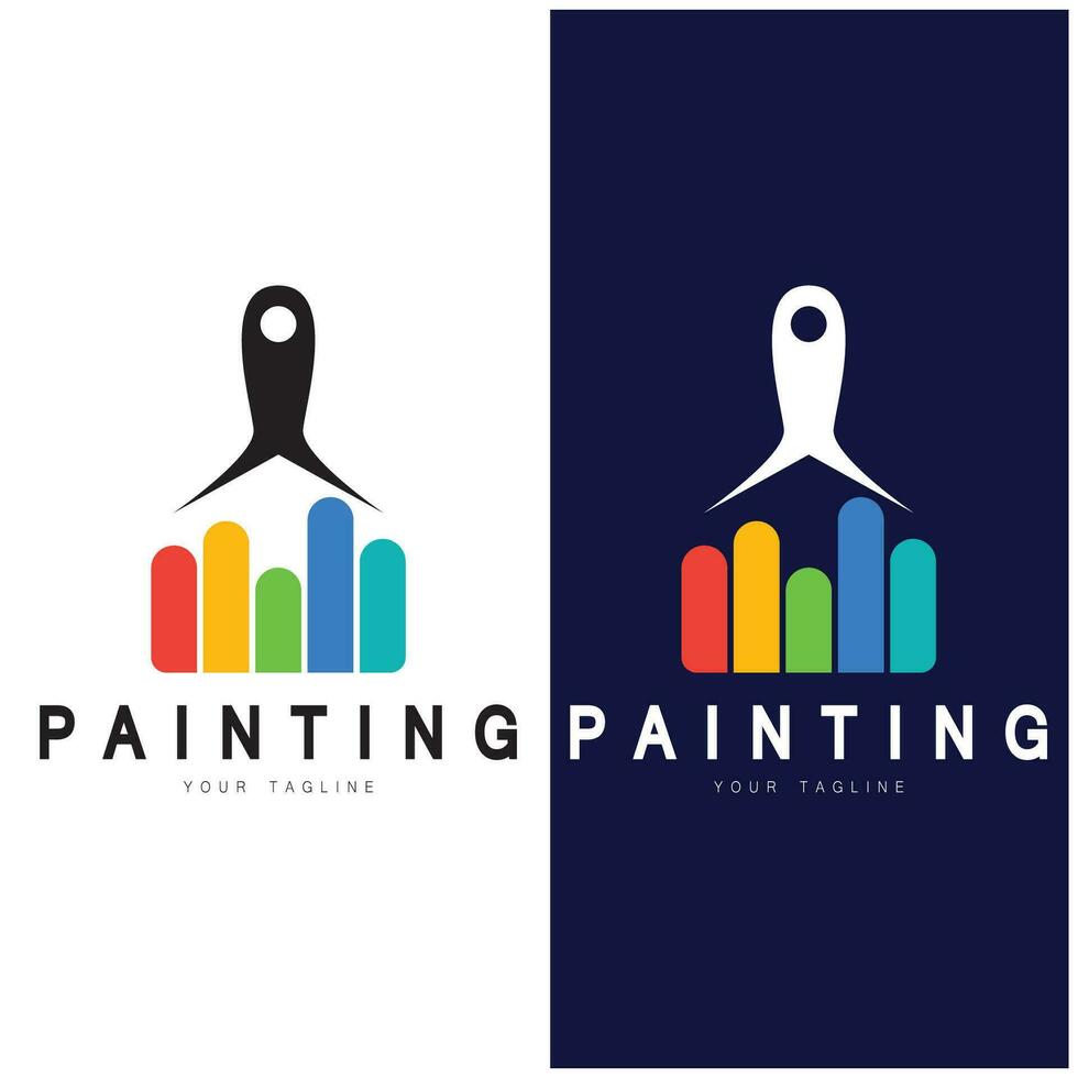 Paint Logo Template vector icon