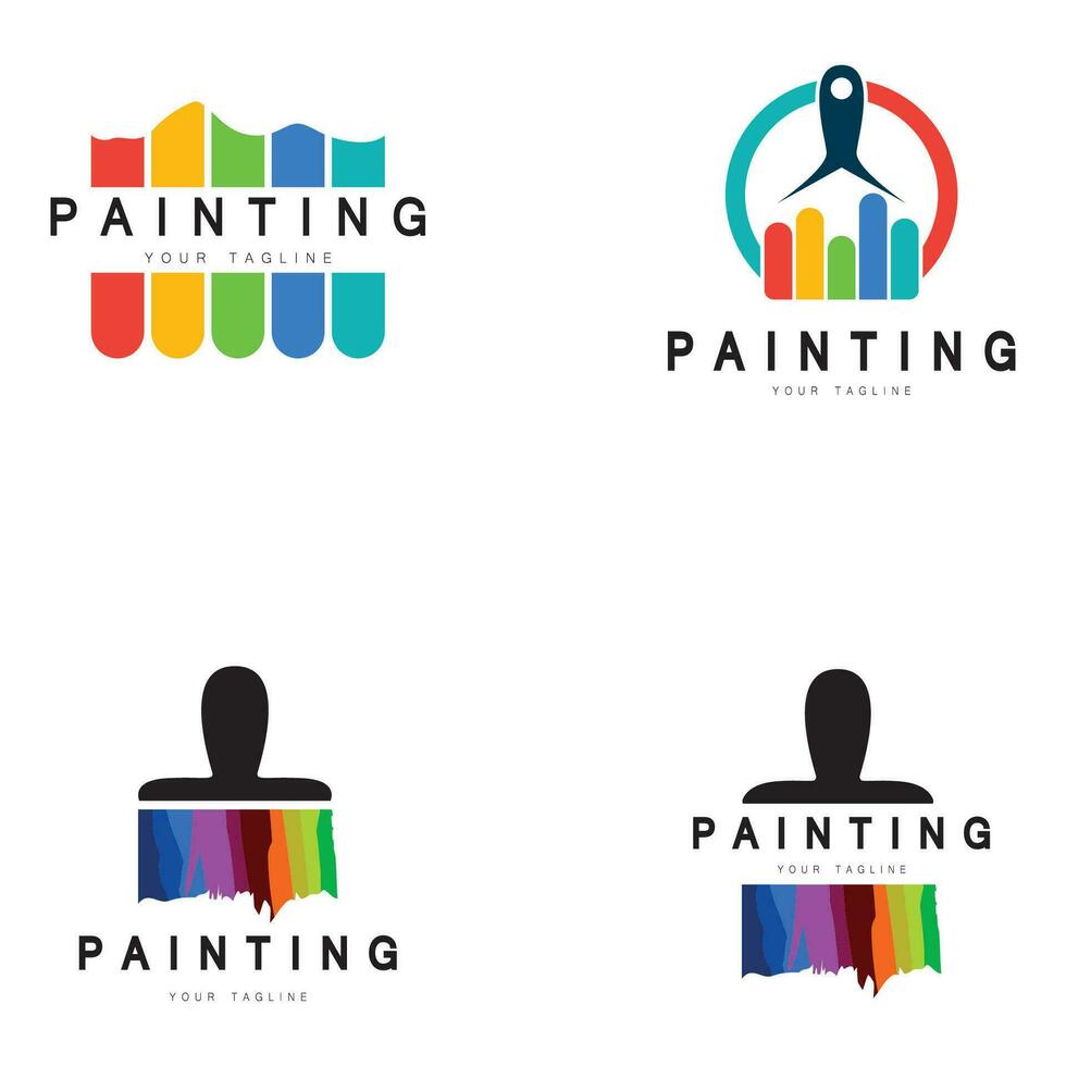 Paint Logo Template vector icon