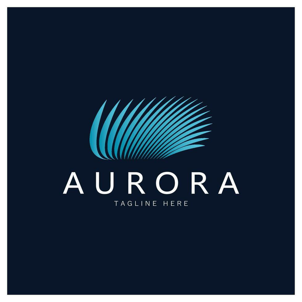 aurora logo design icon illustration vector template