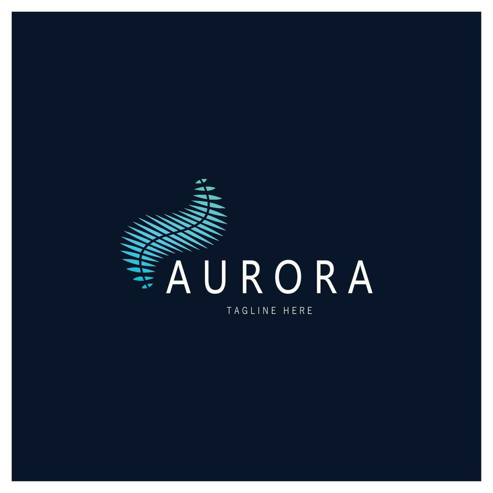 aurora logo design icon illustration vector template