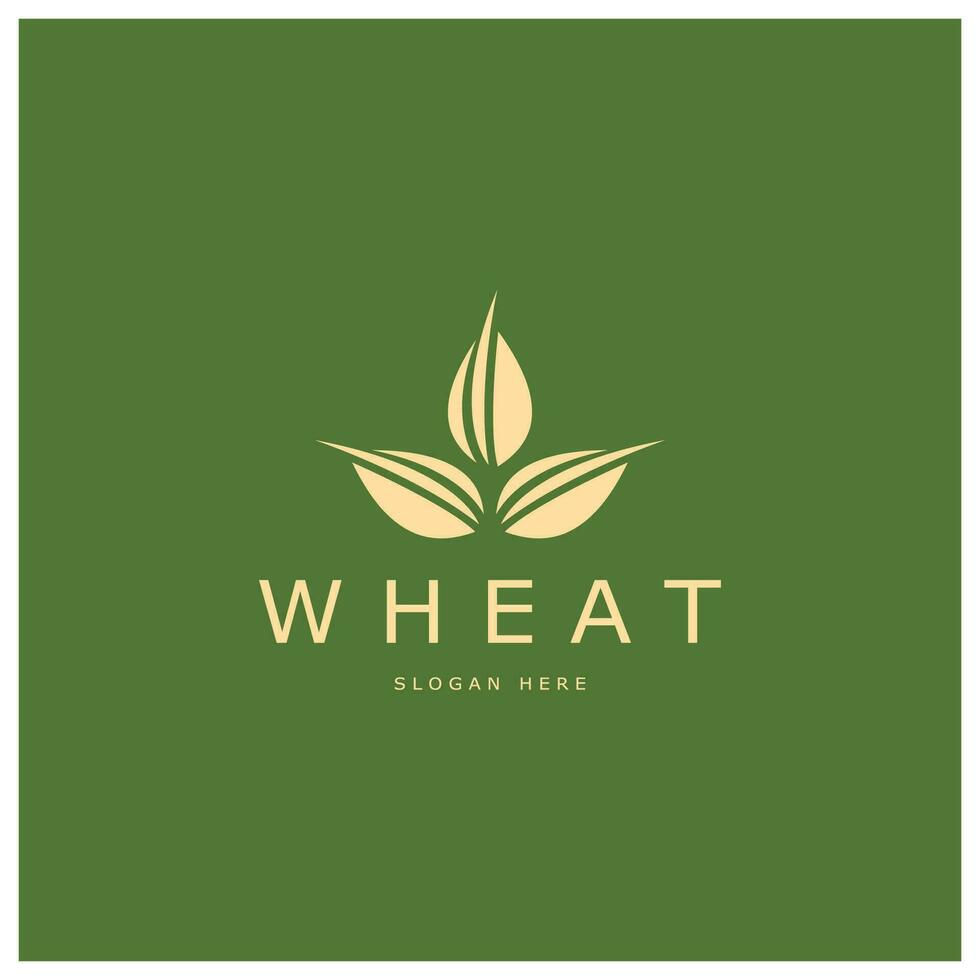 Agriculture Wheat logo template vector icon design