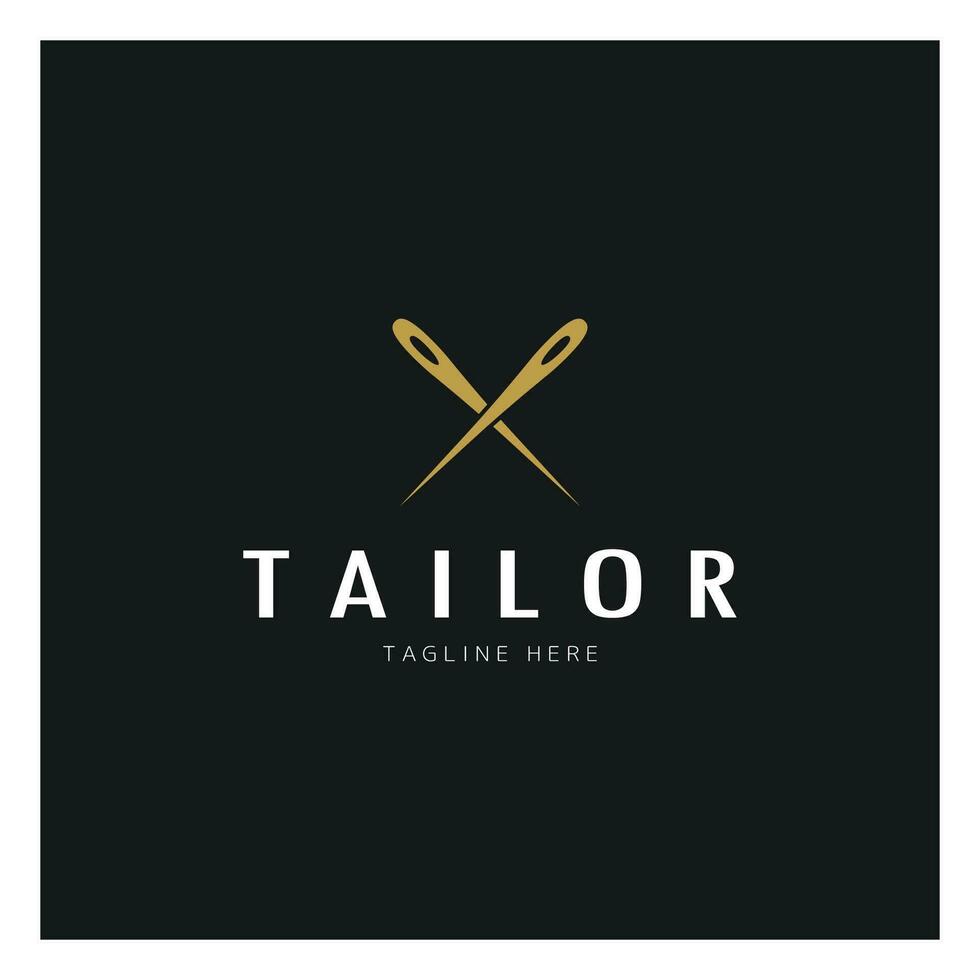 tailor logo icon illustration template combination of buttons for clothes, thread and sewing machine, for clothing product design, convection companies, fashion in vector form