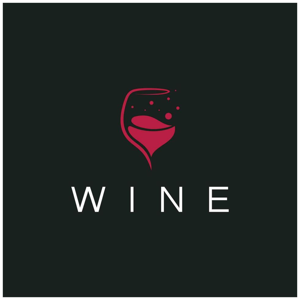 plantilla de diseño de logotipo de vino ilustración vectorial de icono-vector vector