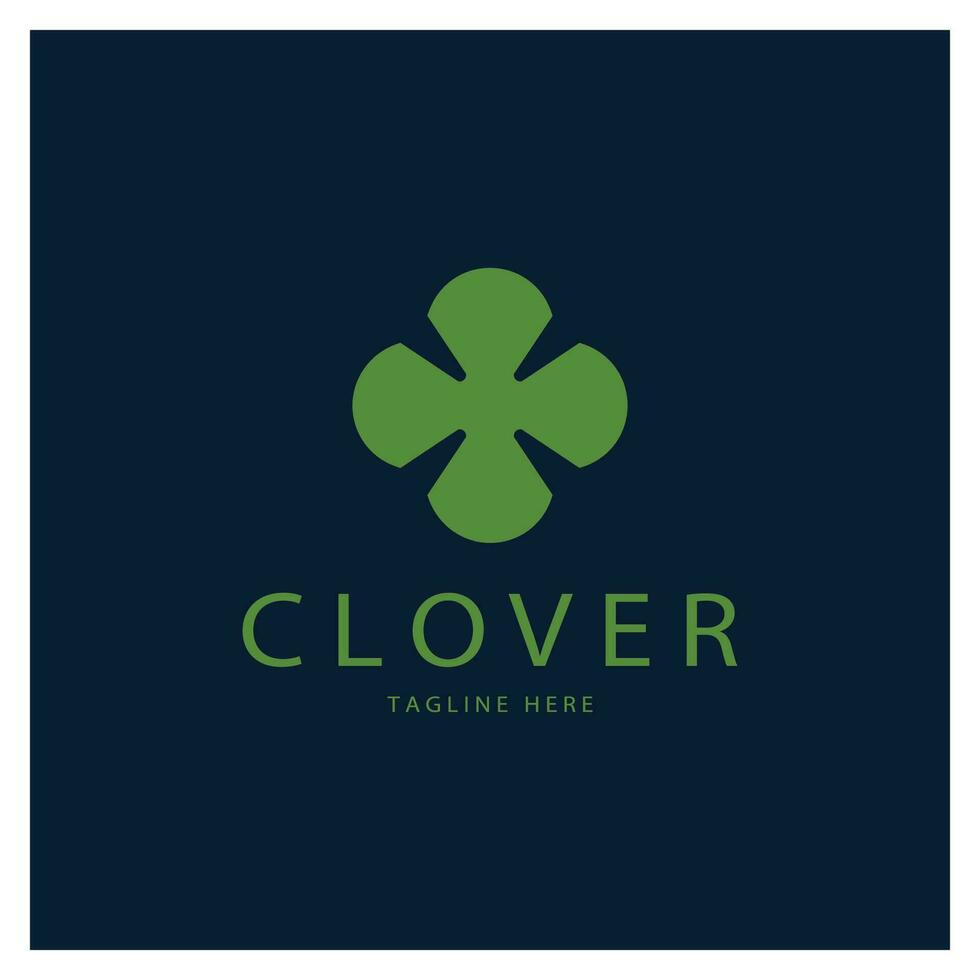 logo design inspiration icon illustration template vector clover or moringa leaves, for natural product design, health, medicine, clover and moringa agriculture, medicinal capsules