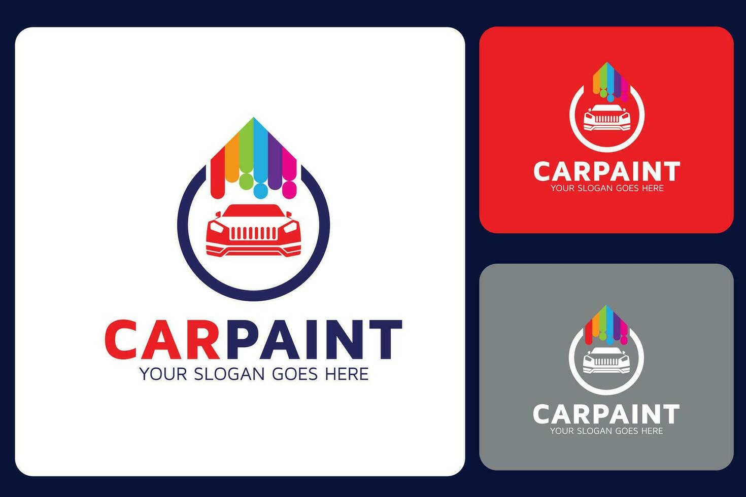 Car Paint Logo Design Template vector