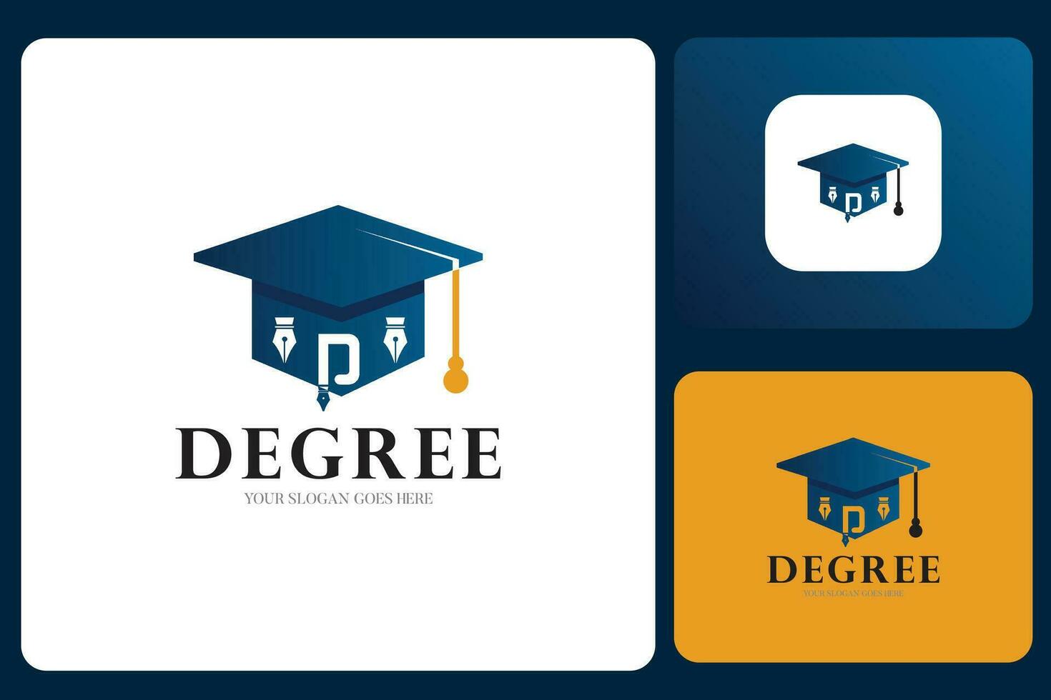 Degree College Education Logo Design Template vector