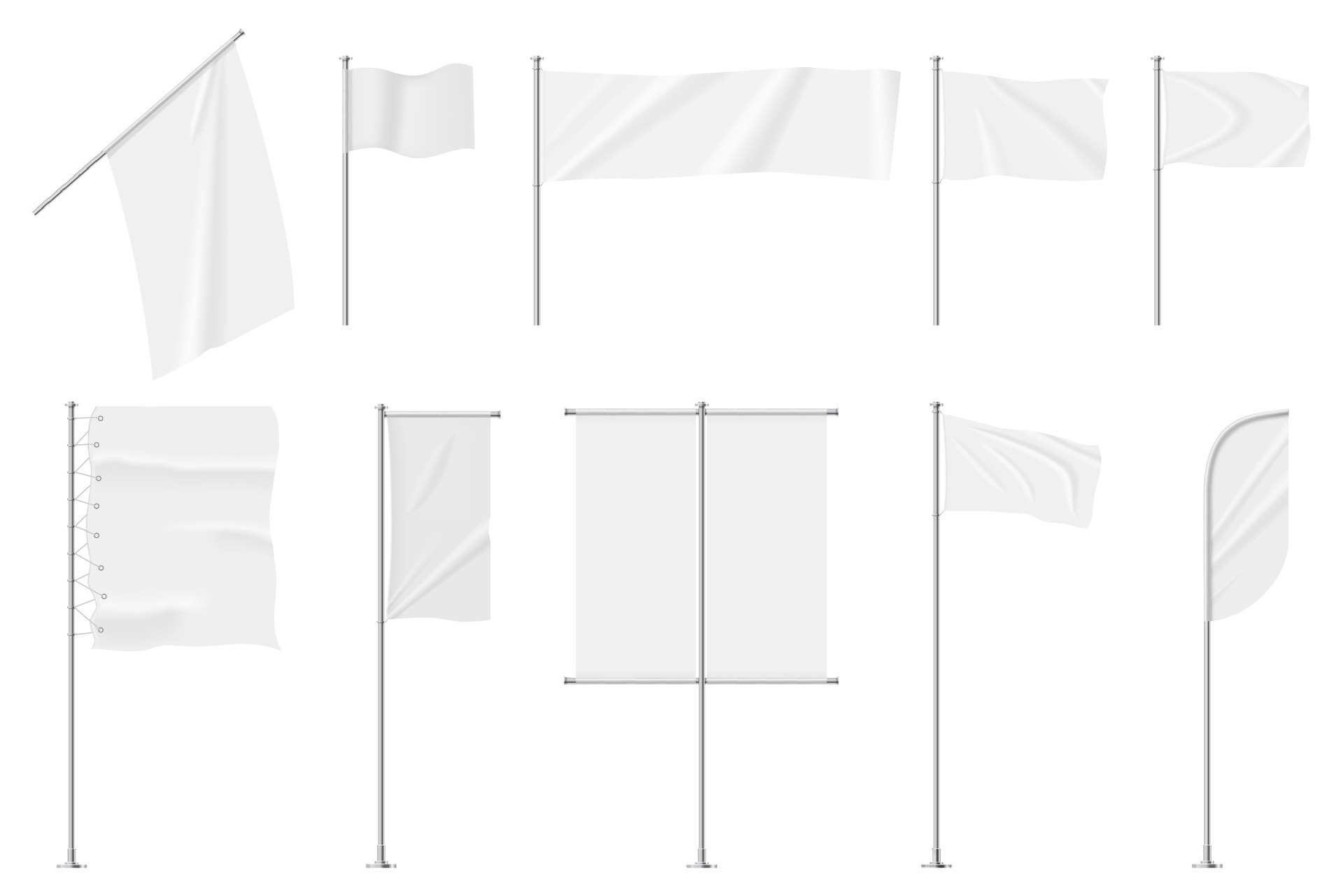 Polyester Cloth Blank Banners White Banner Signs With - Temu