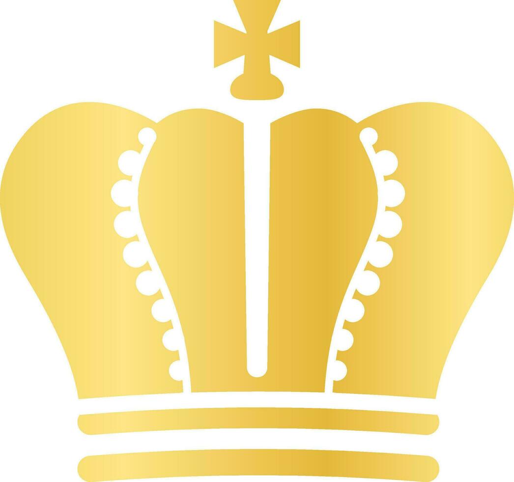 Royal gold king crowns icon silhouette, heraldic crown elements. Vintage royalty symbol, golden queen diadem, princess tiara vector icon set