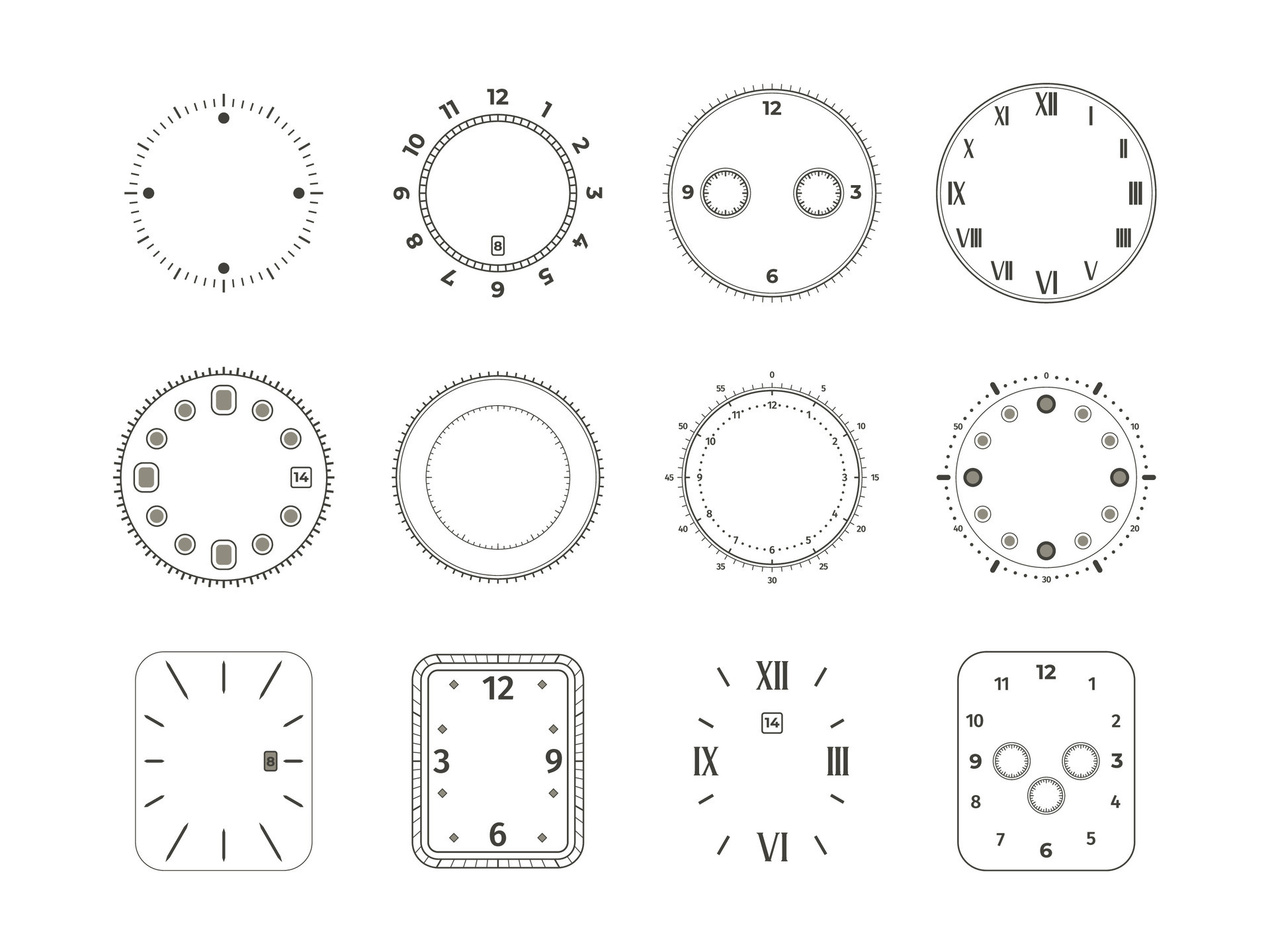 Watch face analog new arrivals