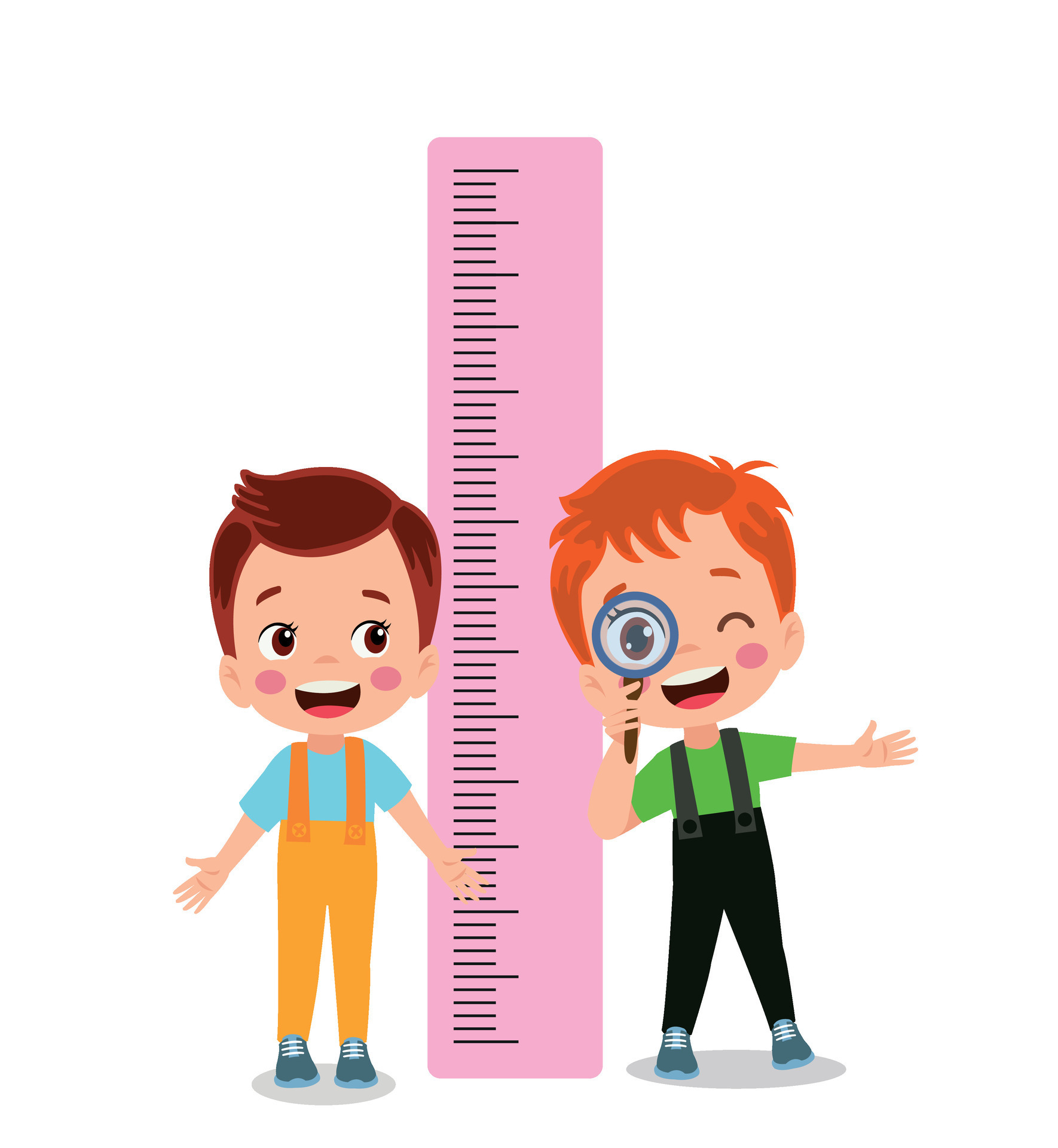 Height Measure For Little Children 25515929 Vector Art at Vecteezy