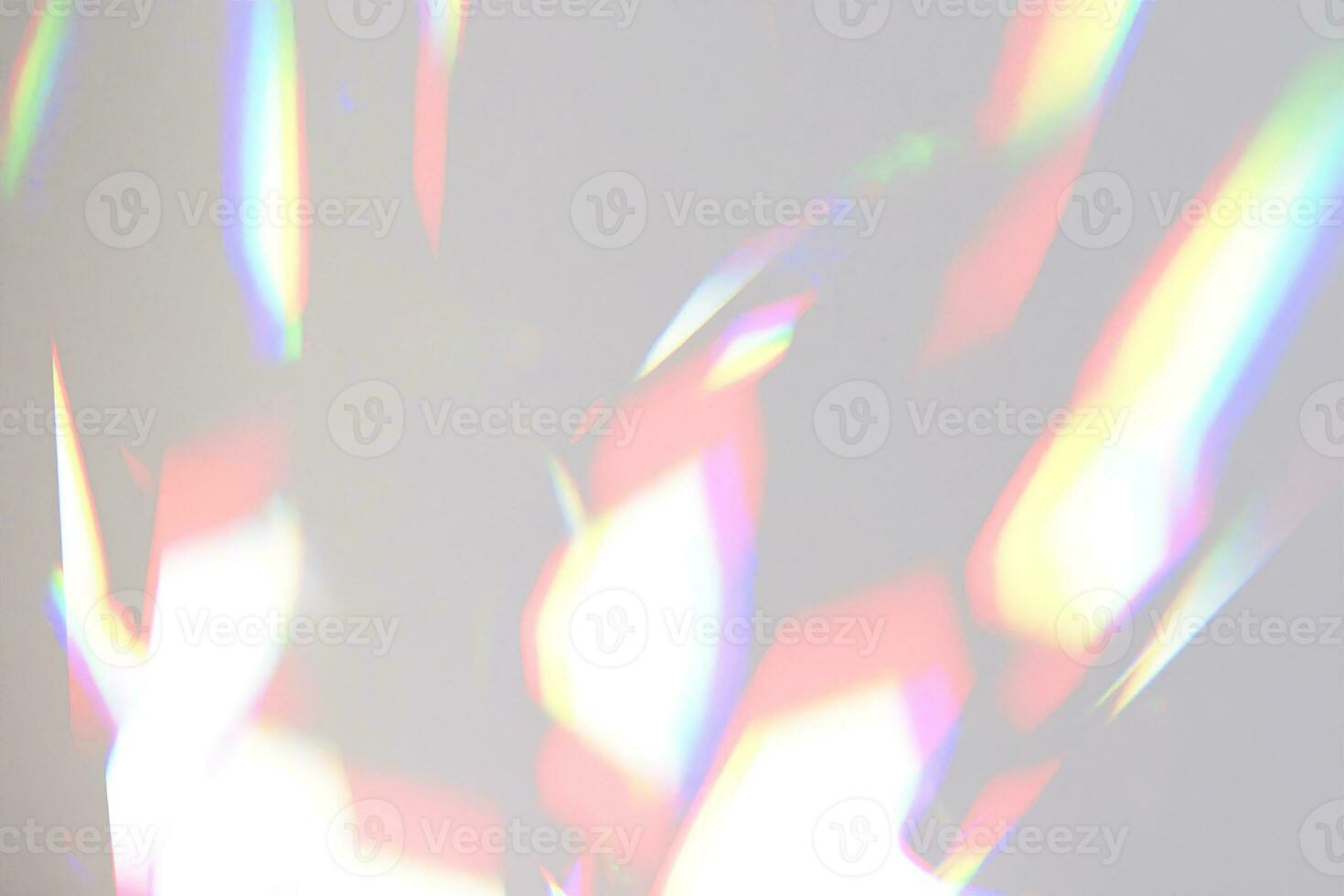 Light rays prism rainbow refraction light background overlay photo