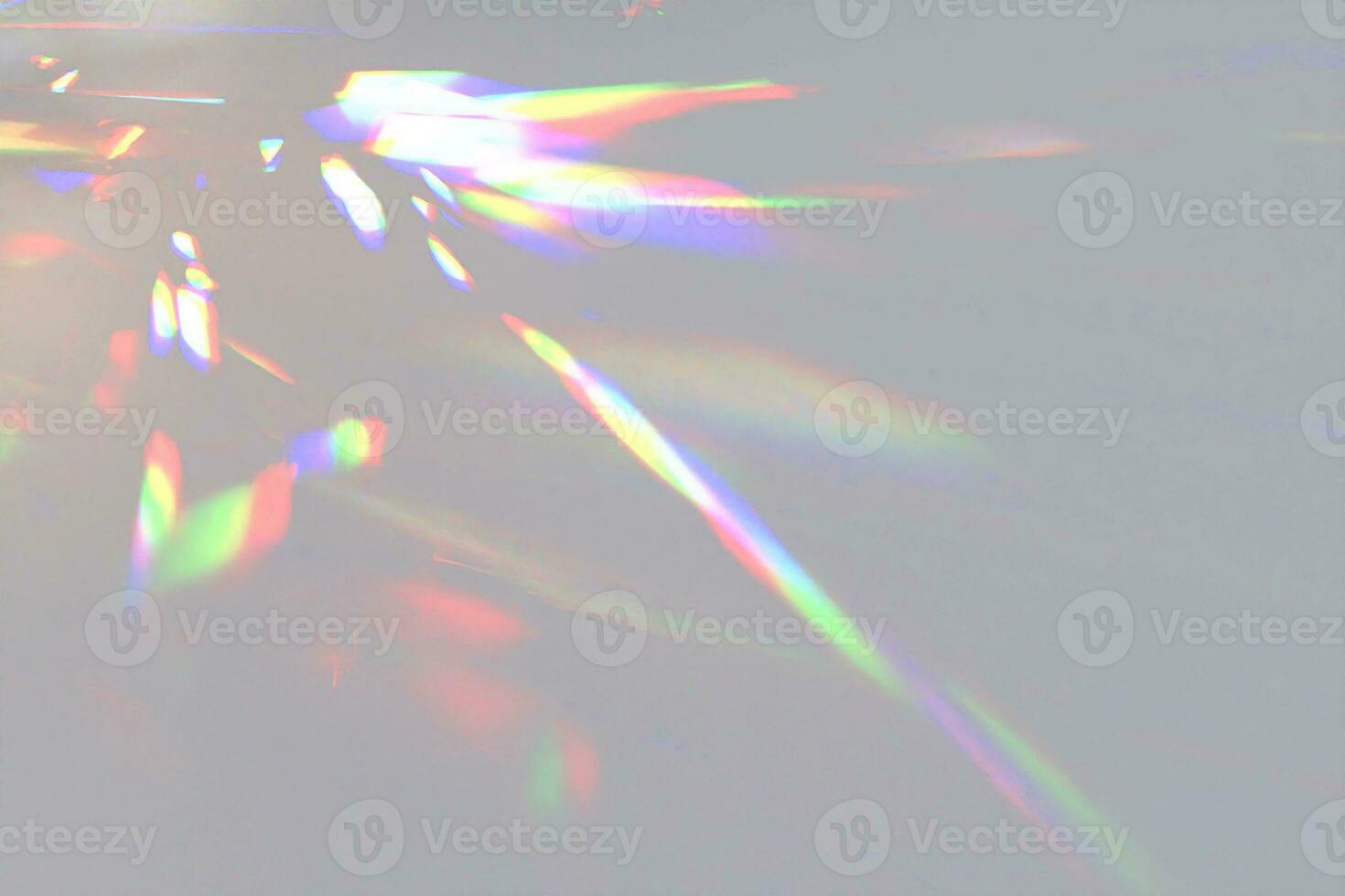 Light rays prism rainbow refraction light background overlay photo