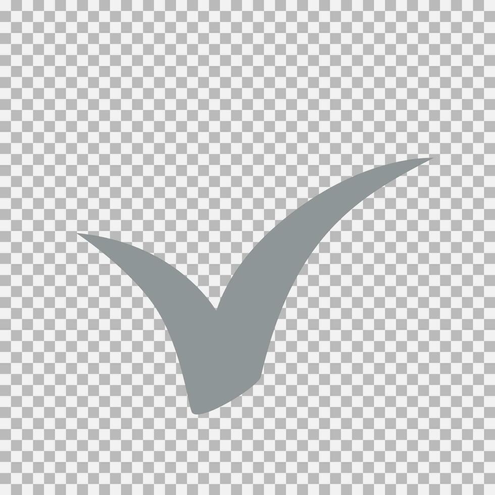 Checkmark icon, vector