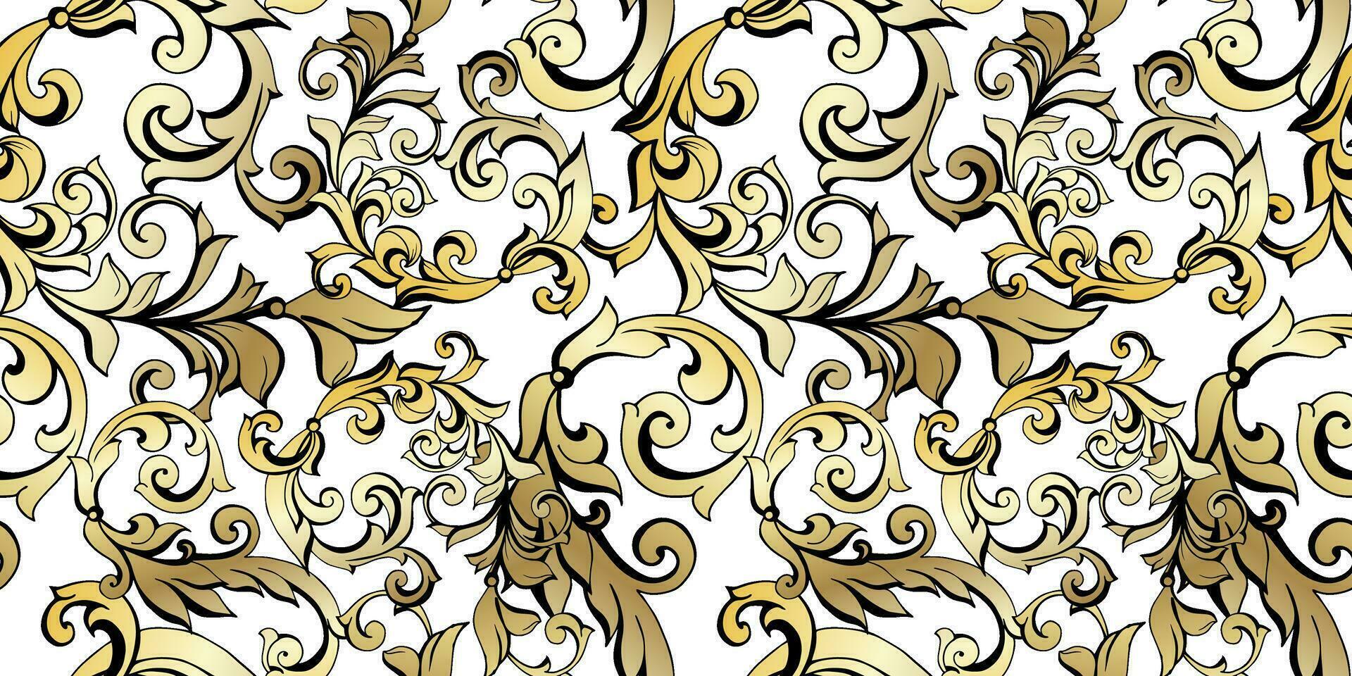 Vector damask vintage baroque scroll ornament swirl. Victorian monogram heraldic shield swirl. Retro floral leaf pattern border foliage antique acanthus calligraphy engraved tattoo. seamless pattern