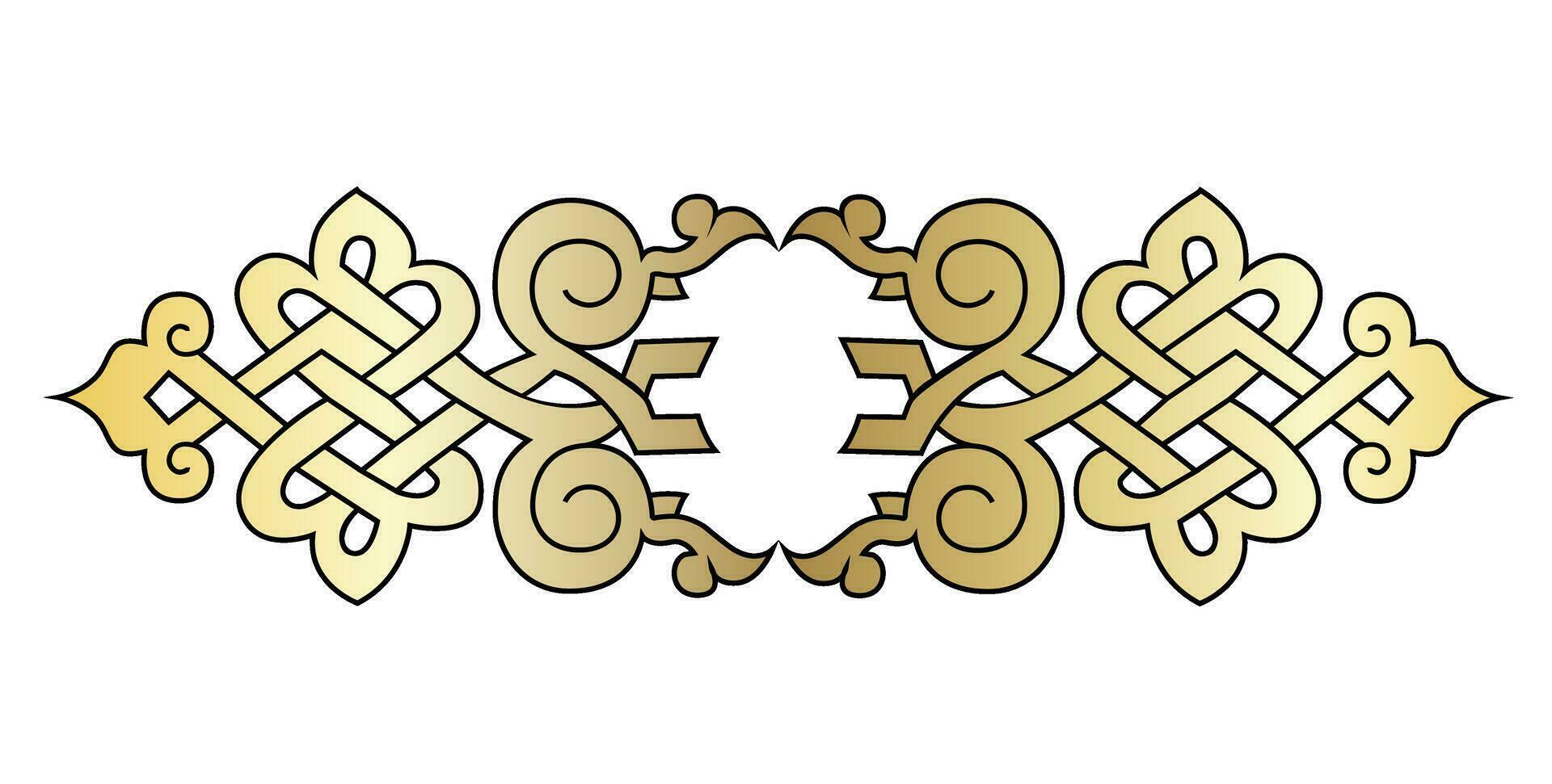 Arabic oriental damask vintage baroque scroll ornament swirl. Victorian monogram heraldic shield swirl. Retro floral leaf pattern border foliage antique acanthus calligraphy engraved tattoo. vector