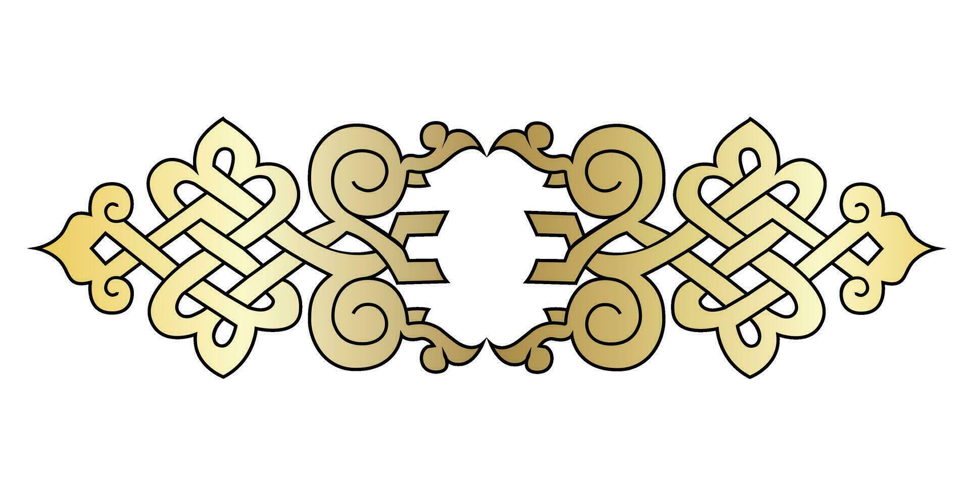 Arabic oriental damask vintage baroque scroll ornament swirl. Victorian monogram heraldic shield swirl. Retro floral leaf pattern border foliage antique acanthus calligraphy engraved tattoo. vector