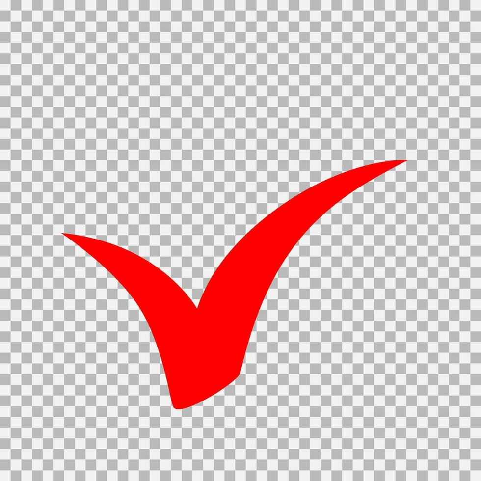 Checkmark icon, vector