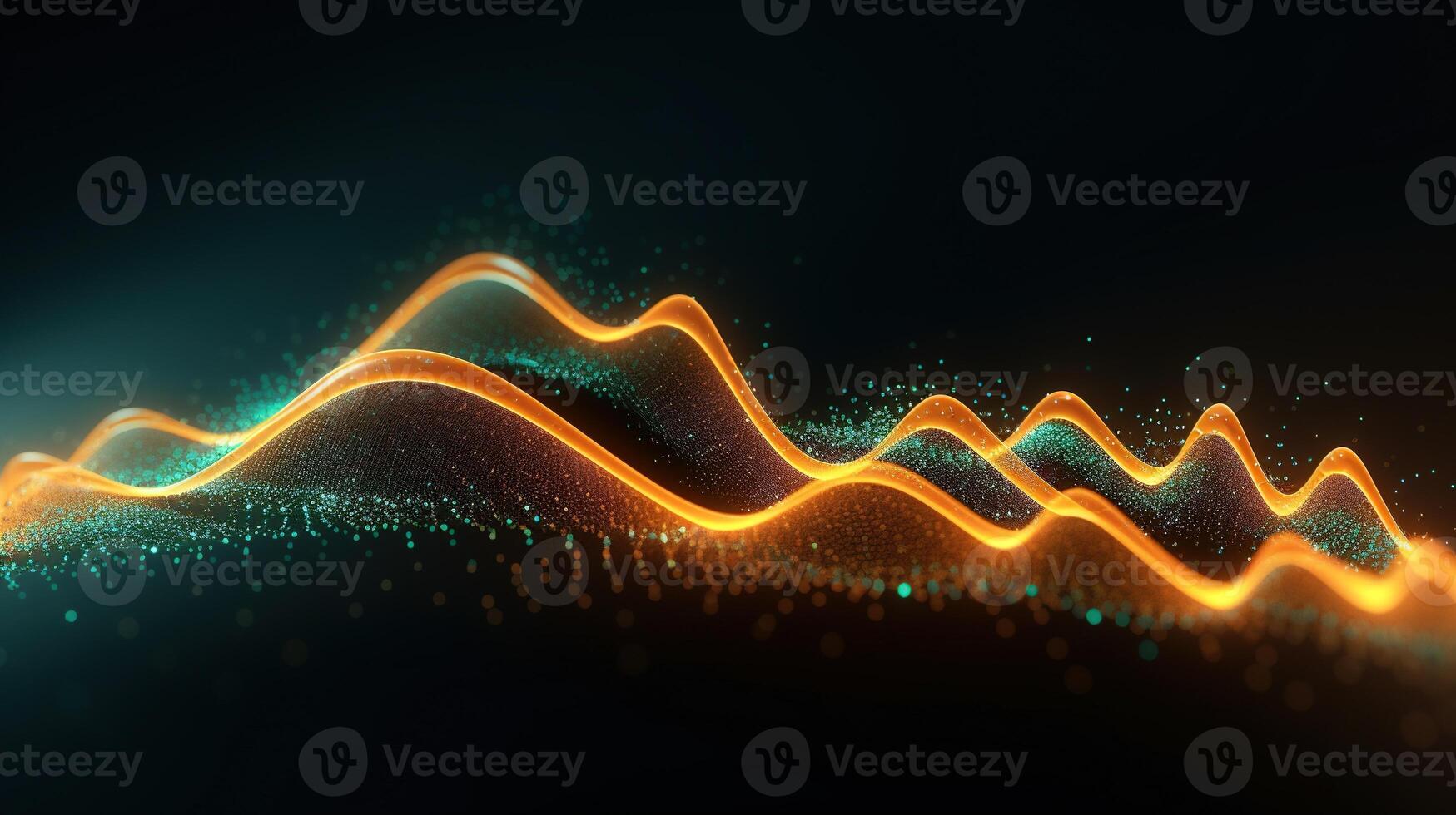 , stock market chart lines, financial graph on technology abstract background represent financial crisis, financial meltdown. Technology concept, trading market concept. photo
