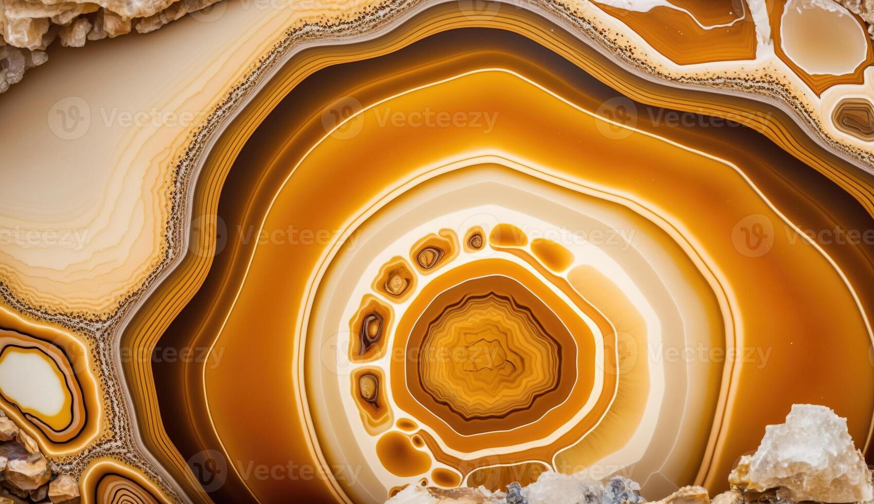 , natural volcanic agate stones close-up light orange, apricot crush and golden texture. Wallpaper background, quartz marble, decorative rock pattern. photo