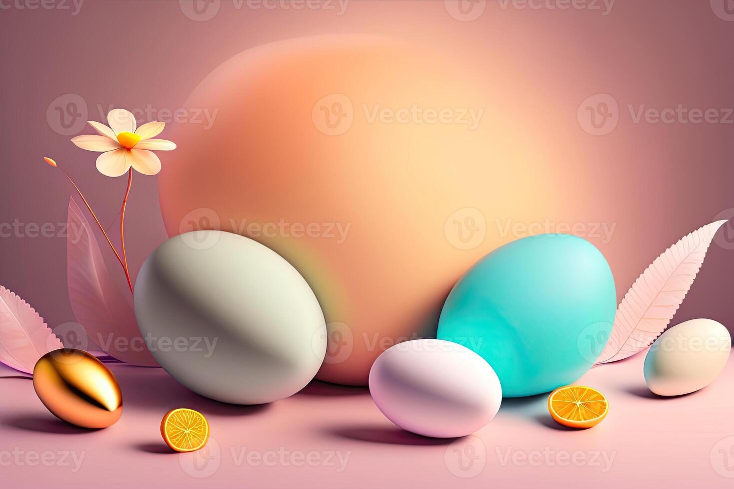 Easter Holiday Background Illustration. photo