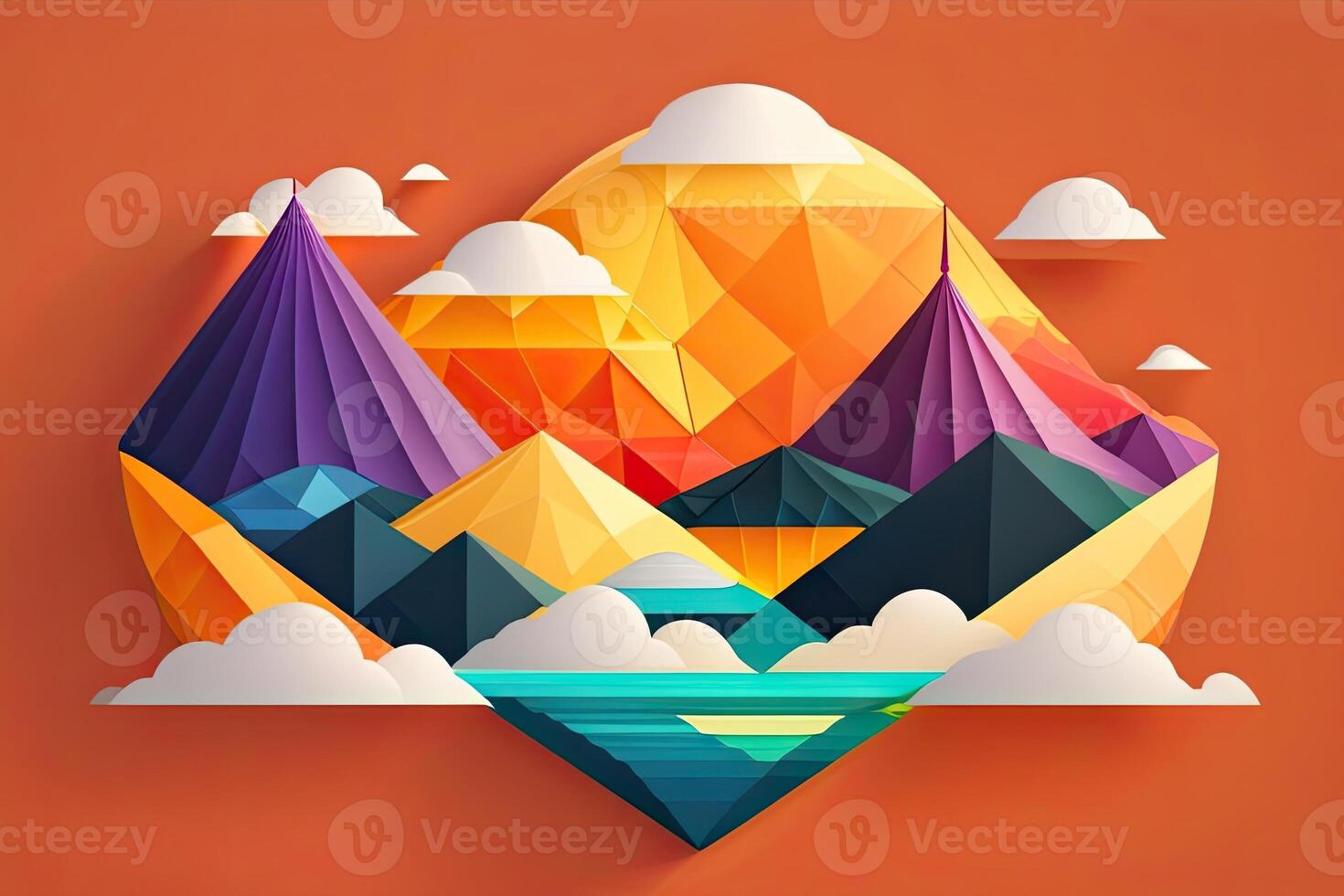 Colorful Bright Design of Abstract Background. photo
