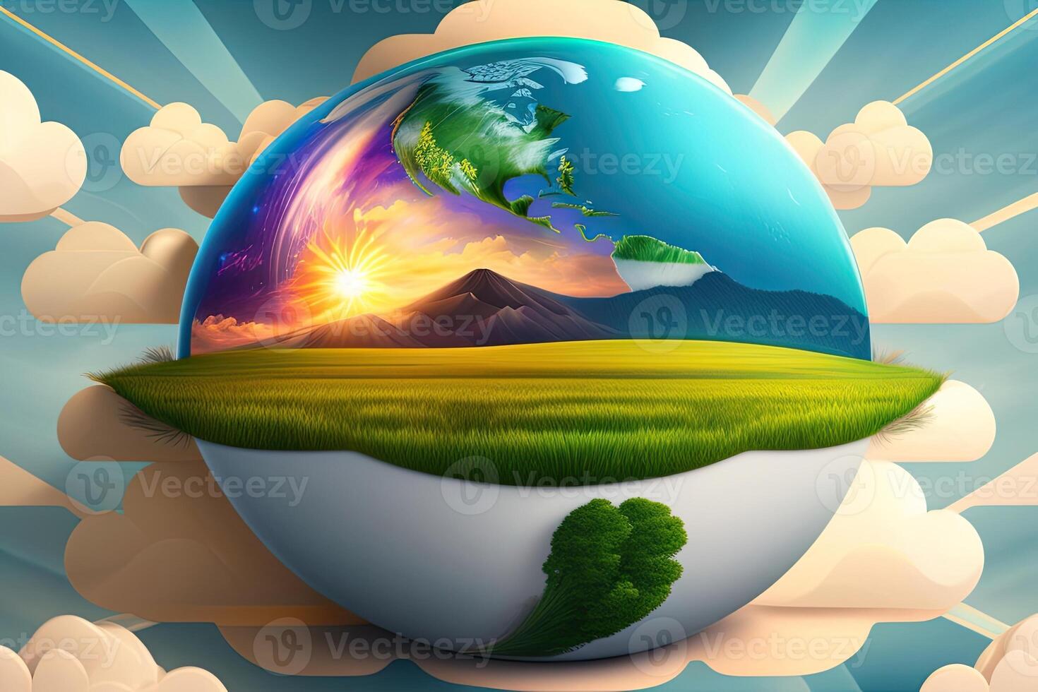 Happy Earth Day Illustration photo