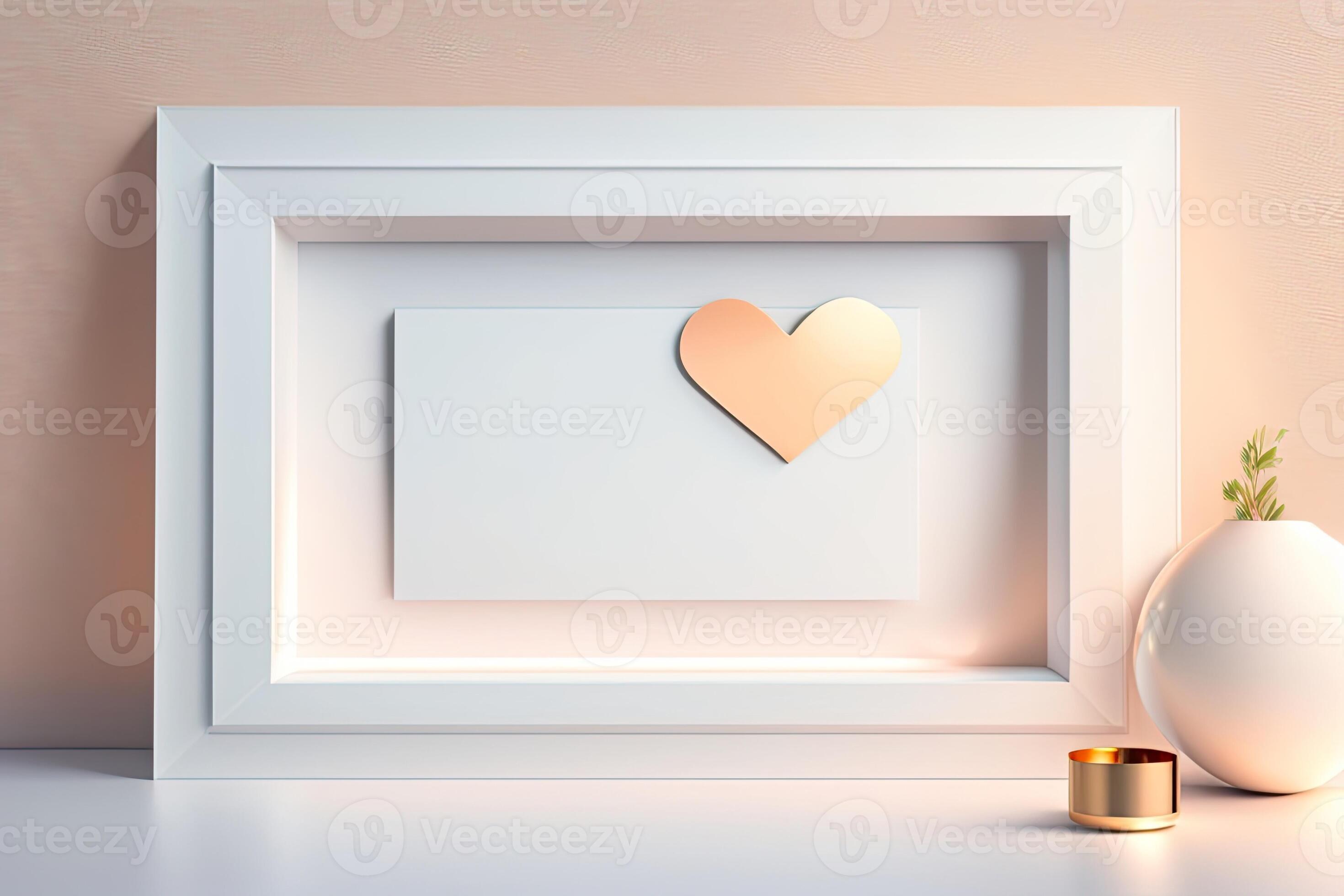 Horizontal White Frame Copy Space Generative AI 25519178 Stock Photo at