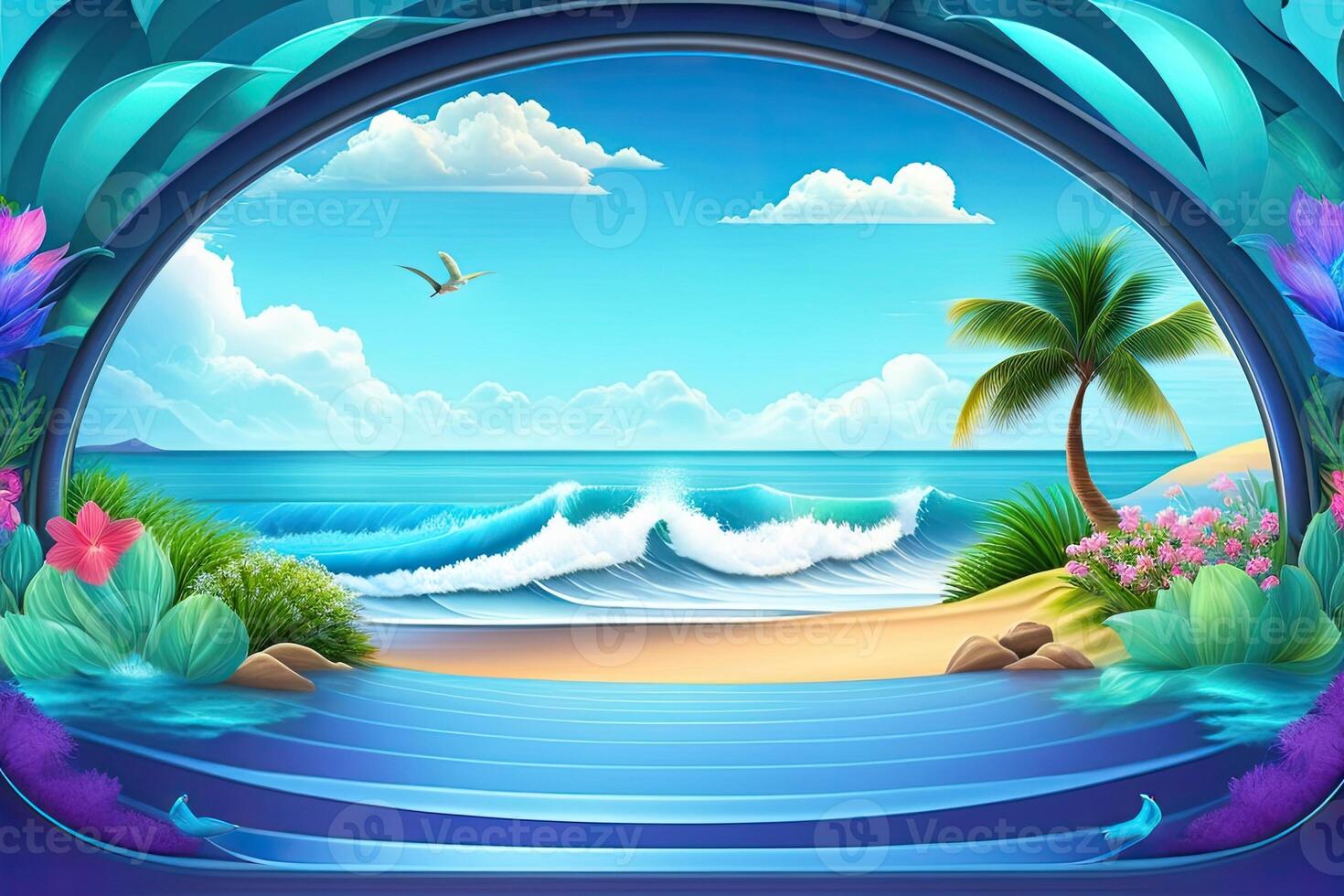 Mother Ocean Day Background photo