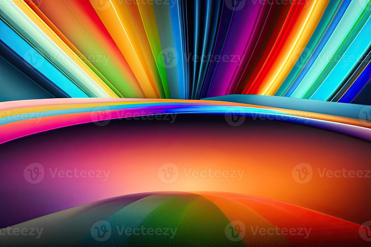 Rainbow Abstract Design Illustration photo