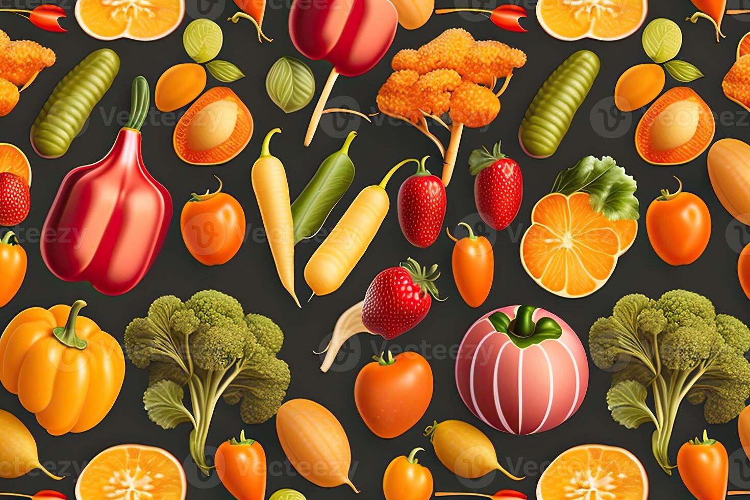 Vegetable Background Flat Lay Pattern photo